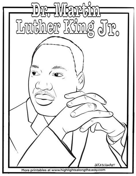 Dr Martin Luther King Coloring Pages