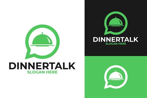 Dinner Talk Restaurant Logo Design 45870990 Vector Art at Vecteezy