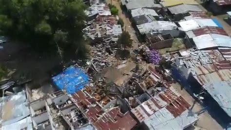 Así se ve desde el aire la tragedia de la explosión del Pozo Siete en