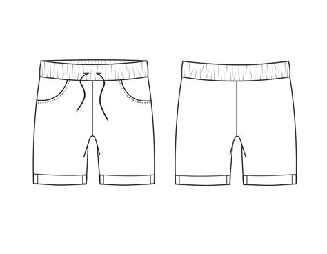 Shorts ROBIN Patron de Couture Croquis de vêtements Faire des shorts