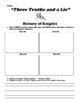 History Of Knights Three Truths A Lie Udl Worksheet By Northeast