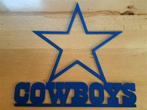 Dallas Cowboys Star Logo Metal Wall Art Plasma Cut Decor Nfl Gas Pro