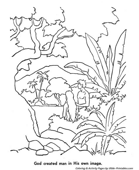 God Created The World Coloring Page Coloring Pages