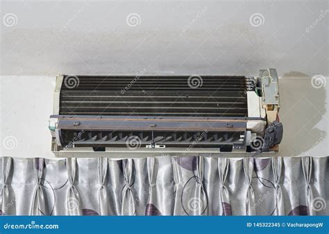 Naked Air Conditioner Part Disassembly For Cleaning Stock Image Image