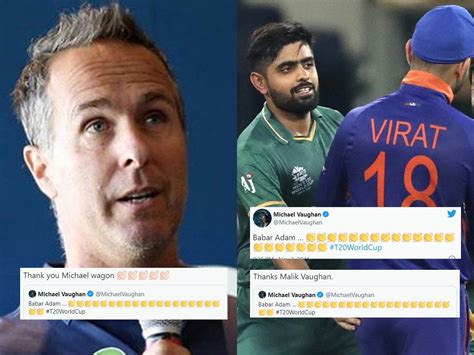 Vaughan Babar Viral Tweet Netizens Roasts Michael Vaughan After Ex