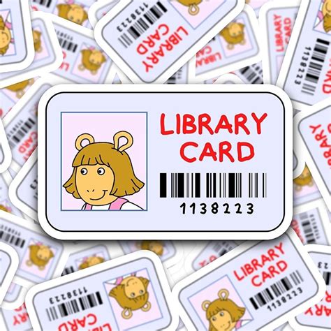 Teachergive | Arthur Library Card Teacher Stickers sale