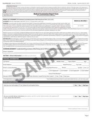 Fillable Online Form Mcsa Revised Omb No Fax