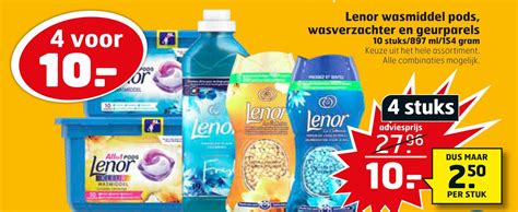 Lenor Wasmiddel Pods Wasverzachter En Geurparels 10 Stuks 897 Ml 154