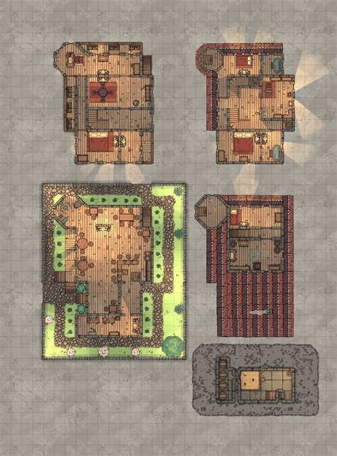 Trollskull Manor From The Waterdeep Dragon Heist Adventure Furnished