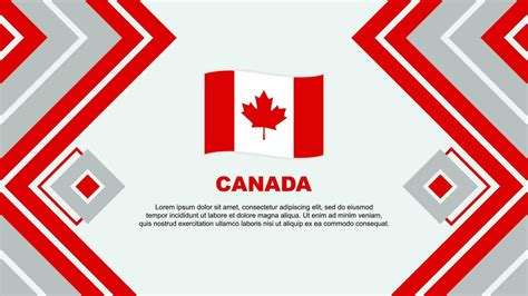 Canada Flag Abstract Background Design Template. Canada Independence ...