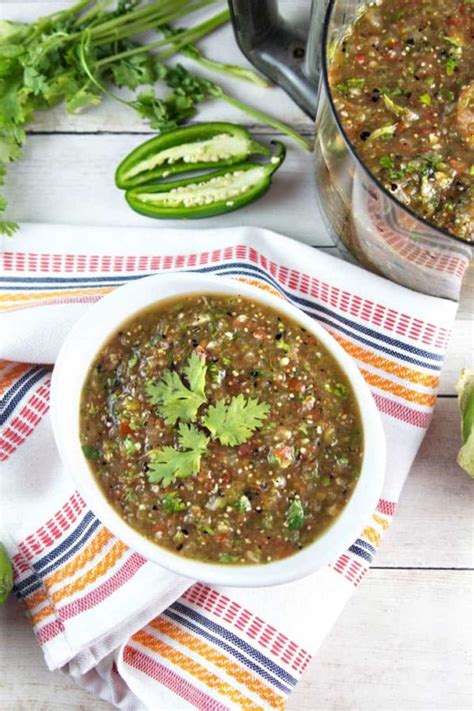 Roasted Tomatillo Salsa Verde Bunsen Burner Bakery