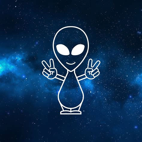 Alien Peace Sign Digital Download - Etsy