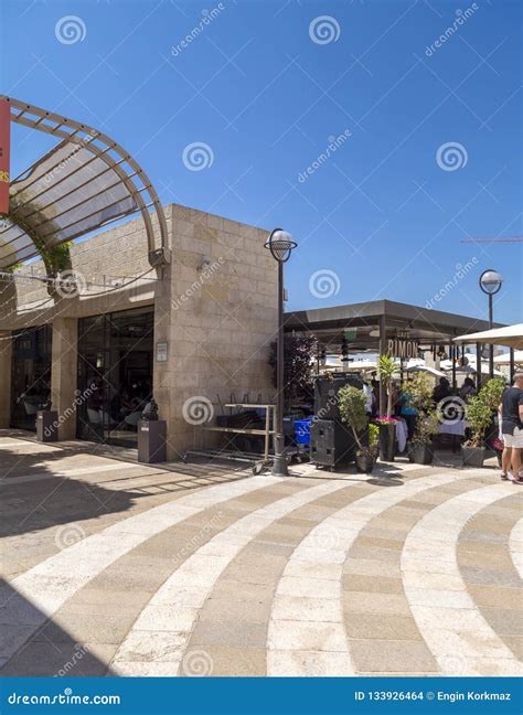 Shopping Street of Alrov Mamilla Avenue, Jerusalem Editorial Stock