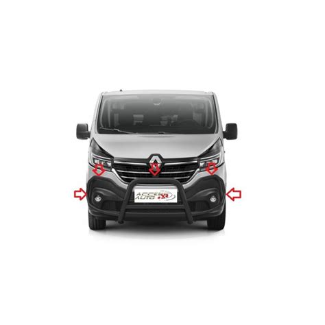 Pare Buffle Renault Trafic Aujourd Hui Homologue Inox Noir Integral