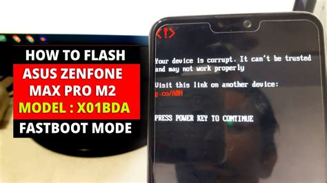 How To Flash ASUS ZENFONE MAX PRO M2 Fastboot Mode Easy Guide