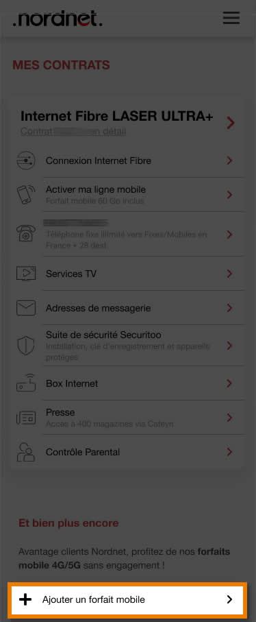 Assistance Nordnet Ajouter Un Forfait Mobile