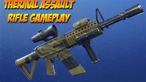 Fortnite Thermal Scoped Assault Rifle Gameplay Youtube