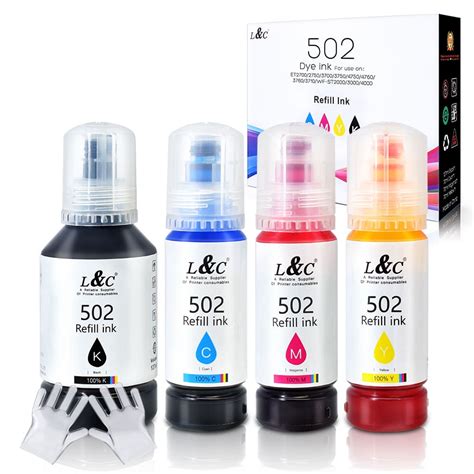 Compatible Epson T Refill Ink Bottles Replacement For Ecotank Et