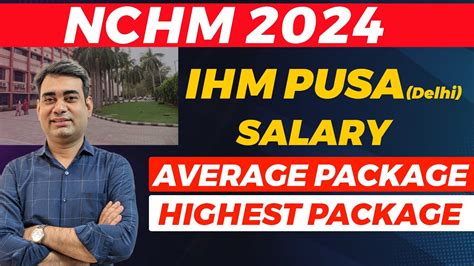 What Is IHM Pusa Delhi Salary Package Highest Package Average