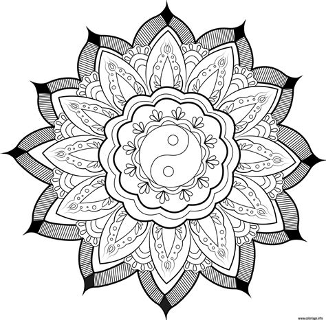 Dibujos De Yin Yang Mandalas Para Colorear Pintar E Imprimir Images