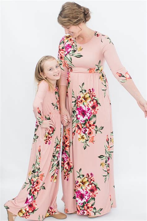 Girls Spring Floral Maxi Dress Modest Dresses Modest Girls Dresses