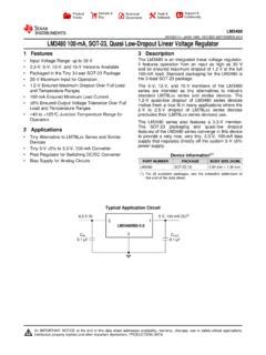 Lm Ma Sot Quasi Low Dropout Linear Voltage Lm