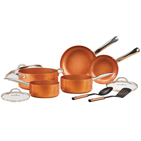 Buy Copper Chef Piece Nonstick Pan Set With Ceramitech Online At