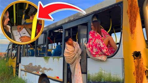 5 Meninos E 1 Menina No Ônibus Abandonado - PASSAMOS A NOITE DENTRO DO ÔNIBUS ABANDONADO ( DEU RUIM NO FINAL ...