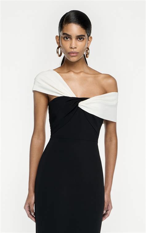 Asymmetric Stretch Cady Gown By Roland Mouret Moda Operandi Maxi