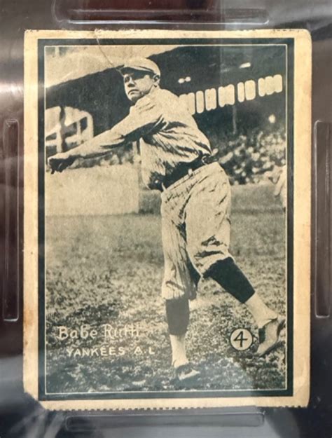 1931 W517 Babe Ruth 4 For Sale Online EBay