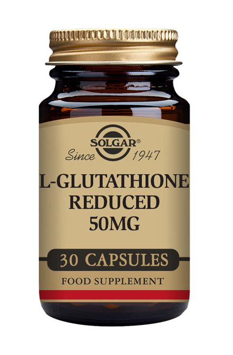 Solgar L Glutathione Reduced 50 Mg 30 Vegetable Capsules Online