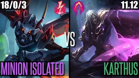 MINION ISOLATED KHA ZIX Vs KARTHUS KR MASTER Patch 11 12 YouTube