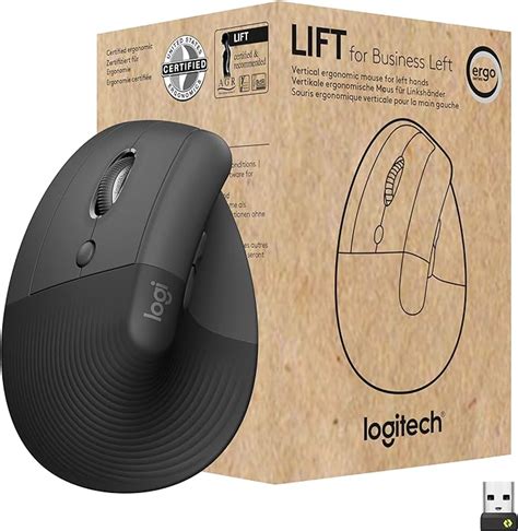 Logitech Lift For Business Left Vertical Ergonomic Mouse Left Handed