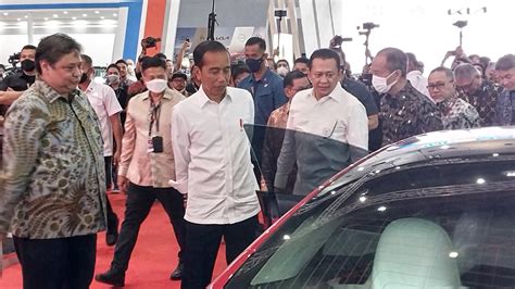 Jokowi Buka Pameran Iims Dorong Ekspor Industri Otomotif Mobil