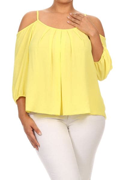 Plus Size Cut Out Shoulders Sexy Top Plussizefix