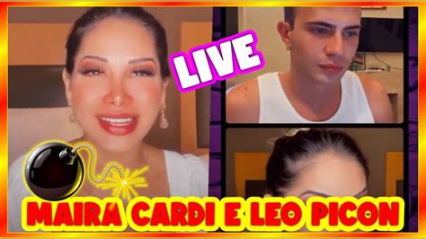 Vídeo Maira Cardi invade live de Leo Picon irmão de Jade e clima