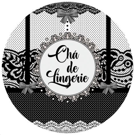 Painel Sublimado Redondo 150cm Veste Fácil Chá de Lingerie 3