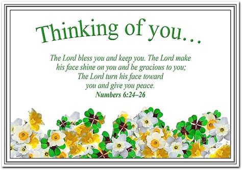 Religious Thinking Of You Card Get Well Wishes Inspirational