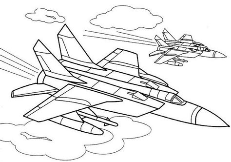 Printable Fighter Jet Coloring Pages & coloring book.