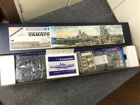 【やや傷や汚れあり】『超レア品 未組立品 Nichimo 旧日本海軍超弩級戦艦 大和 Yamato 大型 プラモデル 1200 完全スケール