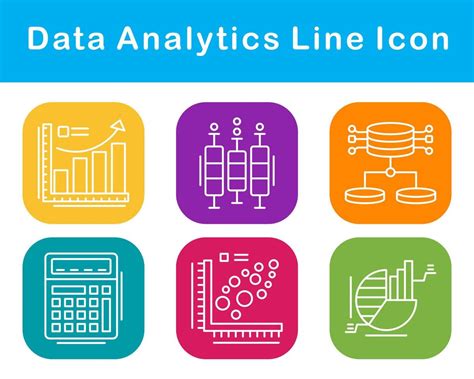 Data Analytics Vector Icon Set 20654143 Vector Art At Vecteezy