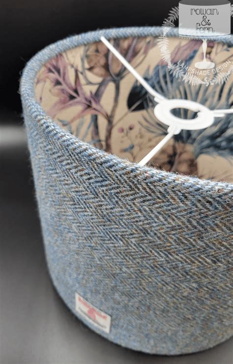 Harris Tweed Voyage Lampshade Blue Herringboneandvoyage Varys