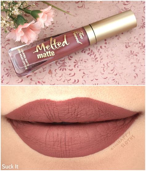 New Shades Too Faced Melted Matte Liquified Matte Long Wear Lipstick