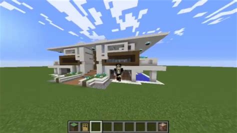 Minecraft Amazing Modern House In Only One Command House Youtube