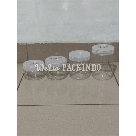 Jual Toples Jar Silinder Bening Pet 300ml 400ml 500ml 750ml 1000ml