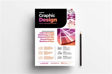 Graphic Design Agency Poster Template v4 - BrandPacks