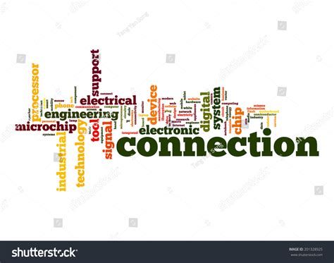 Connection Word Cloud Stock Illustration 201328925 Shutterstock