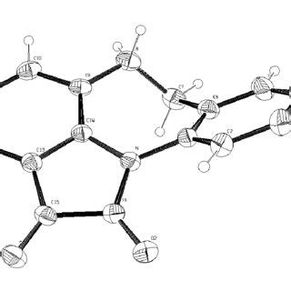 Ortep Drawing Of The Molecular Structure Of Compound With Thermal