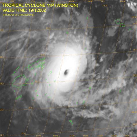 Fiji On High Alert Severe Tropical Cyclone Winston Hits With Violent