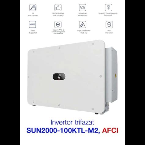 inversores 100 kW trifásico Huawei SUN2000 100KTL M2 AFCI merXu